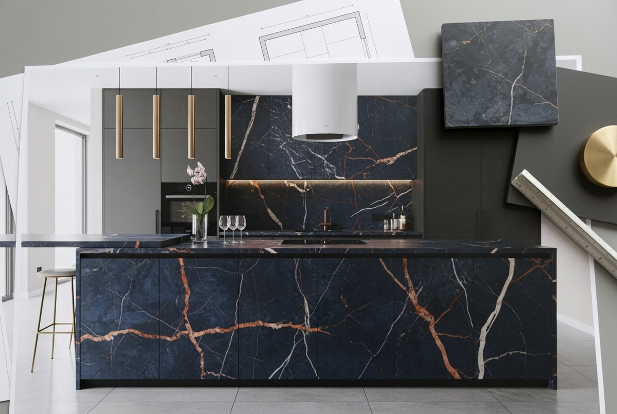 Magellano Induction Island Bespoke Kitchen | TRENZY Spaces