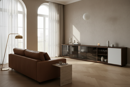 Napoca White Sideboard Lifestyle Warm