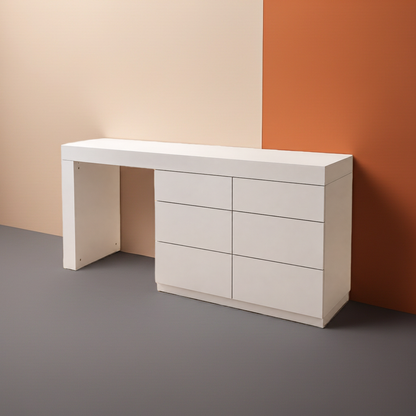 TRENZY Modern Luxury Dresser & Dressing Table – 6 Drawers | Vanity Desk | MDF | 180cm | 5 Colours | SA