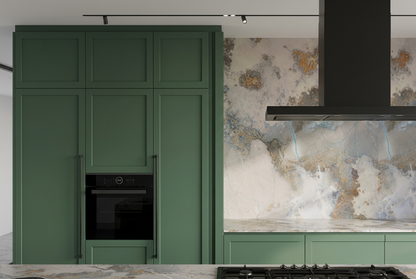Thunderstorm L-Shape Peninsula Bespoke Kitchen | TRENZY Spaces