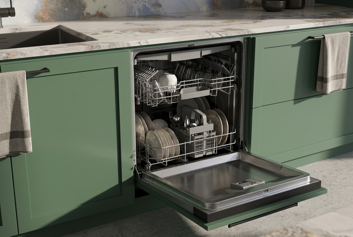 Thunderstorm L-Shape Peninsula Bespoke Kitchen | TRENZY Spaces
