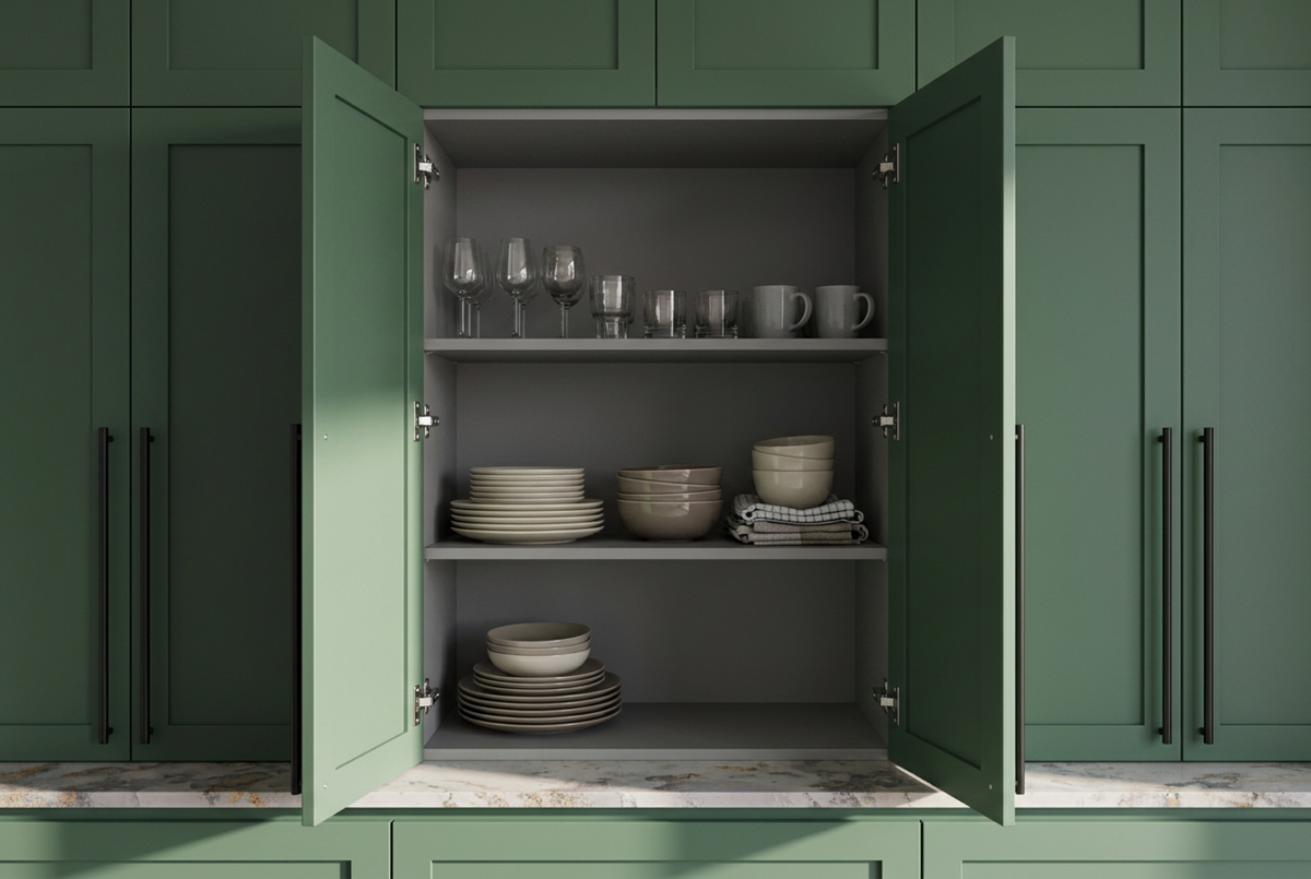 Thunderstorm L-Shape Peninsula Bespoke Kitchen | TRENZY Spaces
