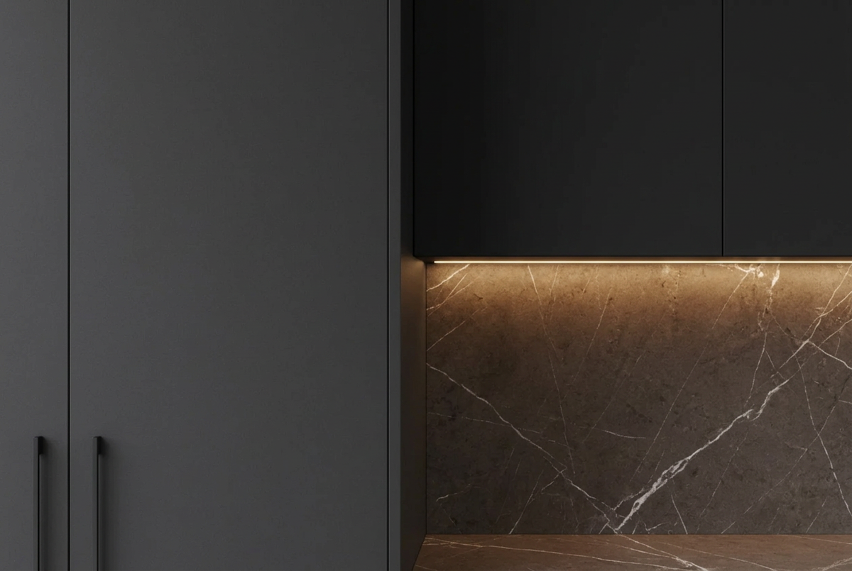 Pietra Grey Bespoke Kitchen | TRENZY Spaces Bespoke Kitchen - installed