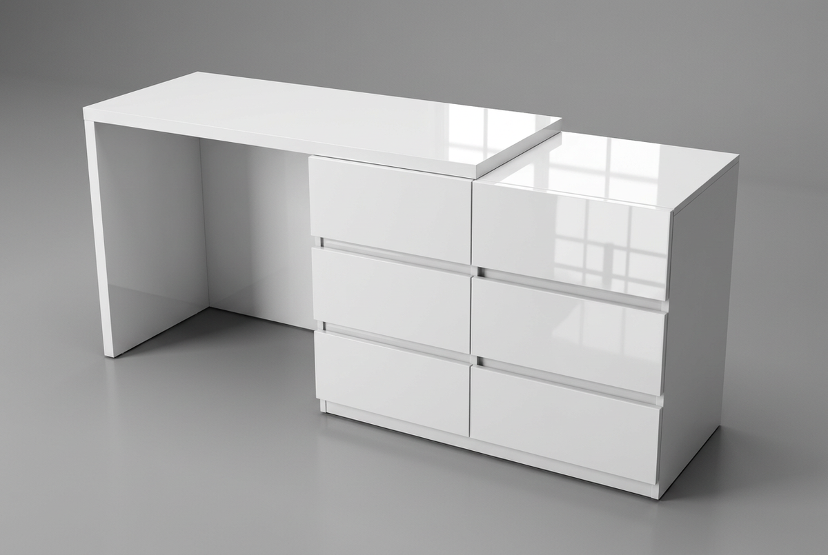 Refined Gloss White Gola dresser reference
