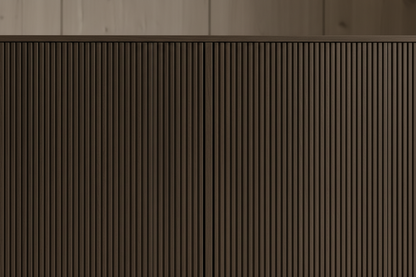 Smoked oak fluted detail