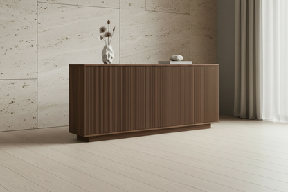Stone walnut sideboard lifestyle