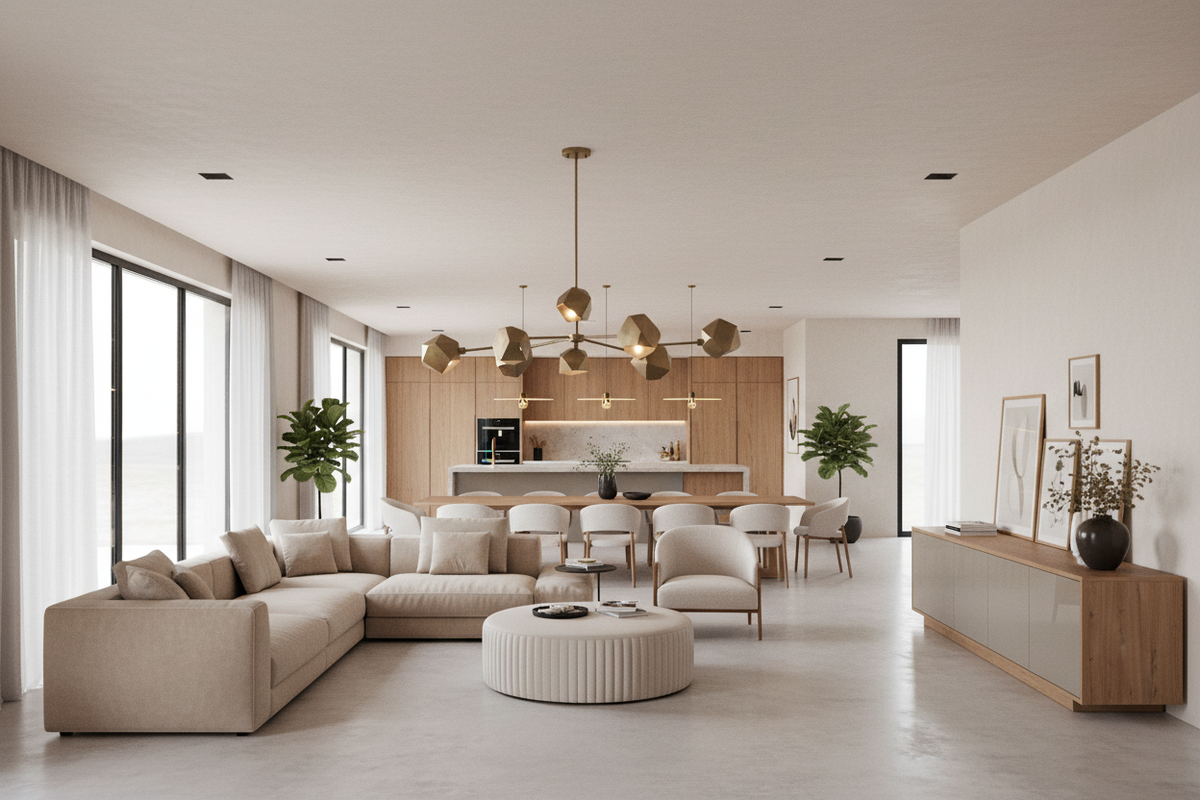 The Statement Lounge — Open Plan