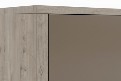 TRENZY BLOCK 4-Door Sideboard — Wide Buffet Cabinet Sideboard - styled in room