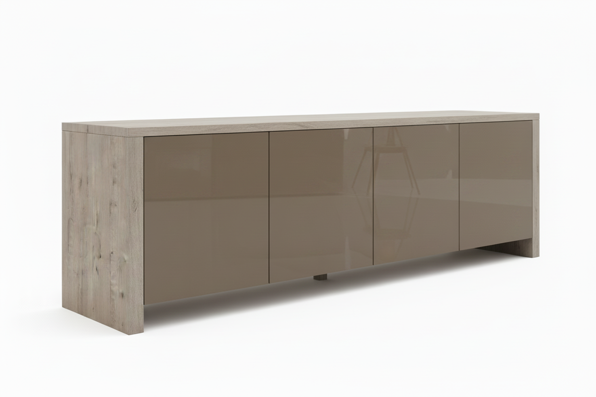 TRENZY BLOCK 4-Door Sideboard — Wide Buffet Cabinet Sideboard - view 7