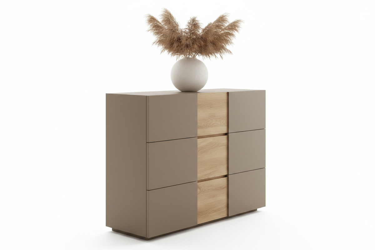 TRENZY BLOCK 9-Drawer Wide Chest of Drawers Chest of Drawers - close-up detail