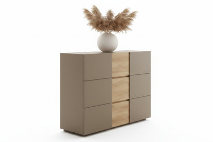 TRENZY BLOCK 9-Drawer Wide Chest of Drawers Chest of Drawers - close-up detail