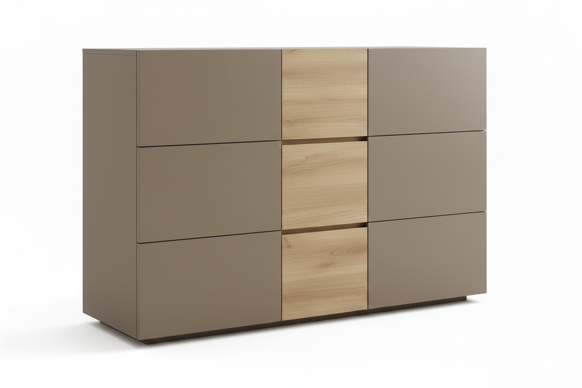 TRENZY BLOCK 9-Drawer Wide Chest of Drawers Chest of Drawers - styled in room