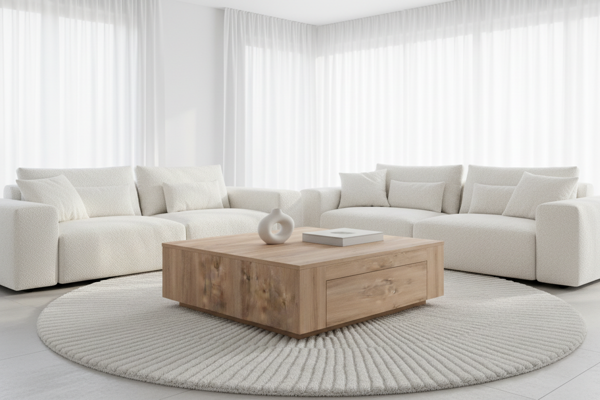 TRENZY BLOCK Coffee Table — Modular Living Room Table Coffee Table - angle view