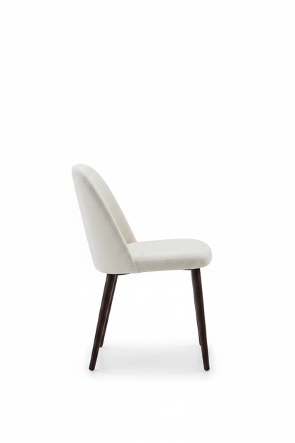TRENZY BLOCK Cream Boucle Dining Chair Dining Chair - close-up detail