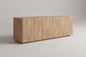 TRENZY BLOCK Credenza — Modular Low-Profile Storage | Premium MDF | SA Credenza - front view