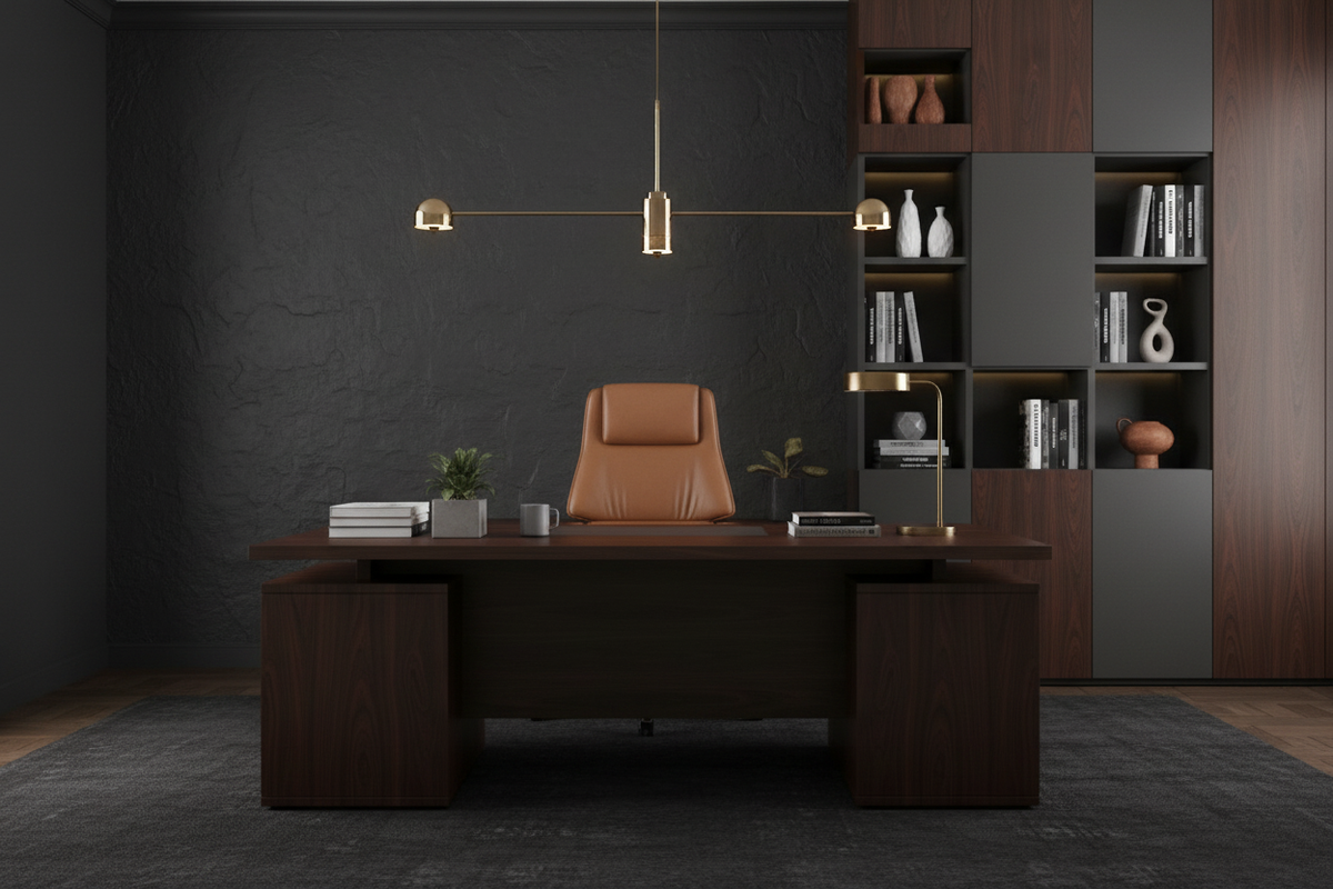 TRENZY BLOCK Executive Desk Desk - shown in context