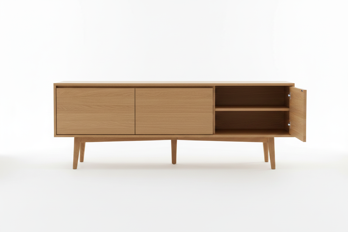 TRENZY BLOCK Oak Buffet Buffet - styled in room