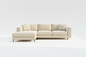 TRENZY Boucle Sectional Sofa — Cream - Sofa by Trenzy Spaces - view 1