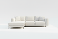 TRENZY Boucle Sectional Sofa — White - Sofa by Trenzy Spaces - view 1