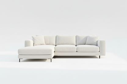 TRENZY Boucle Sectional Sofa — White - Sofa by Trenzy Spaces - view 5