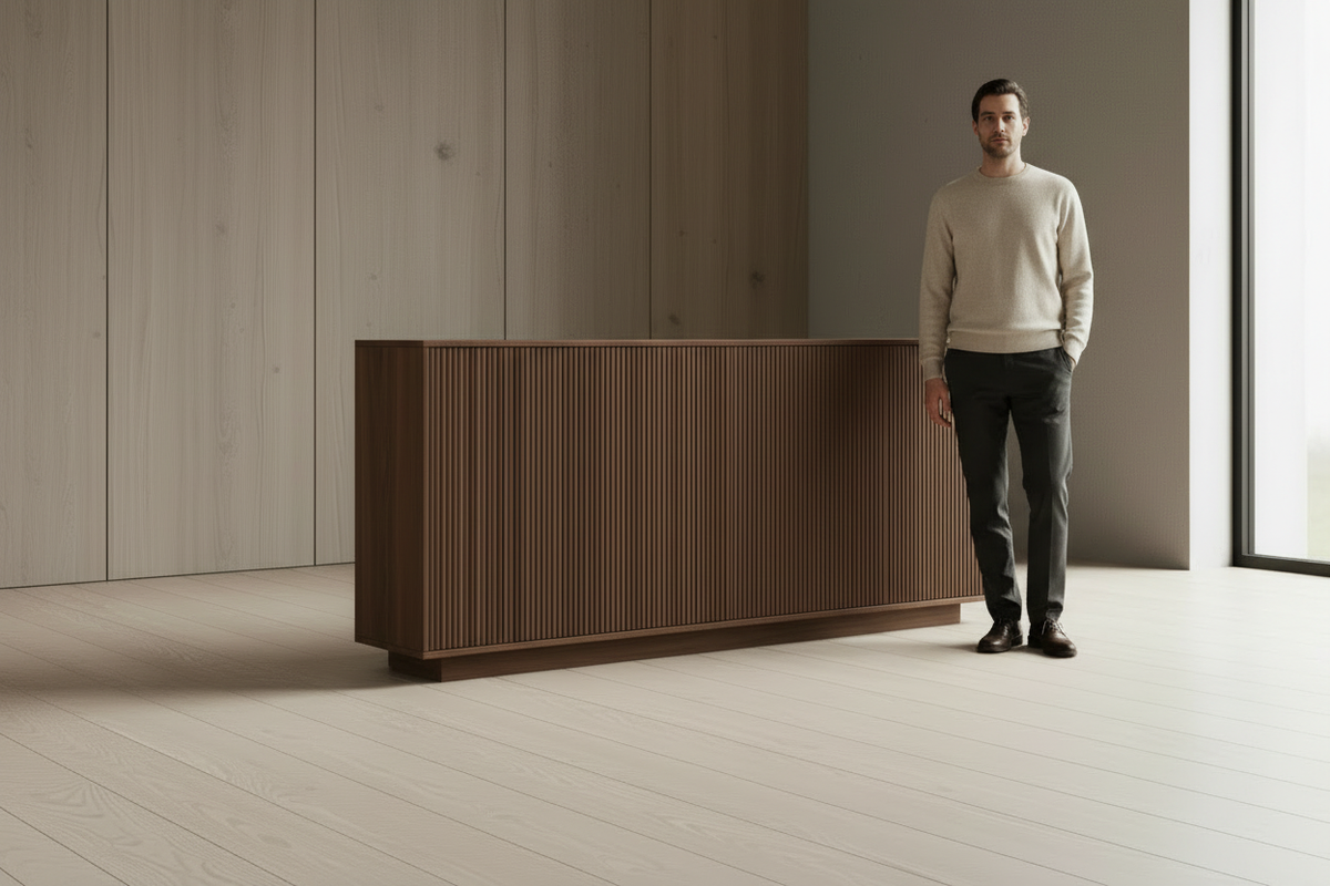 Walnut sideboard height reference