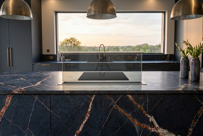 Magellano Waterfall Rock Bespoke Kitchen | TRENZY Spaces