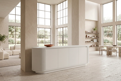 White Gola sideboard light view