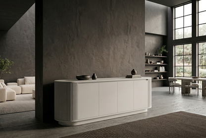 White Gola sideboard moody view