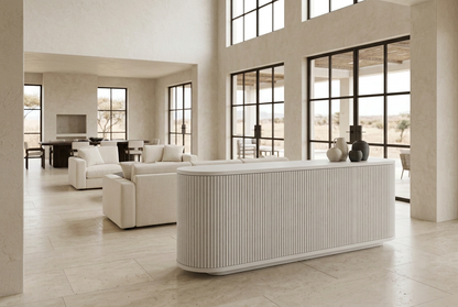 White sideboard lifestyle view