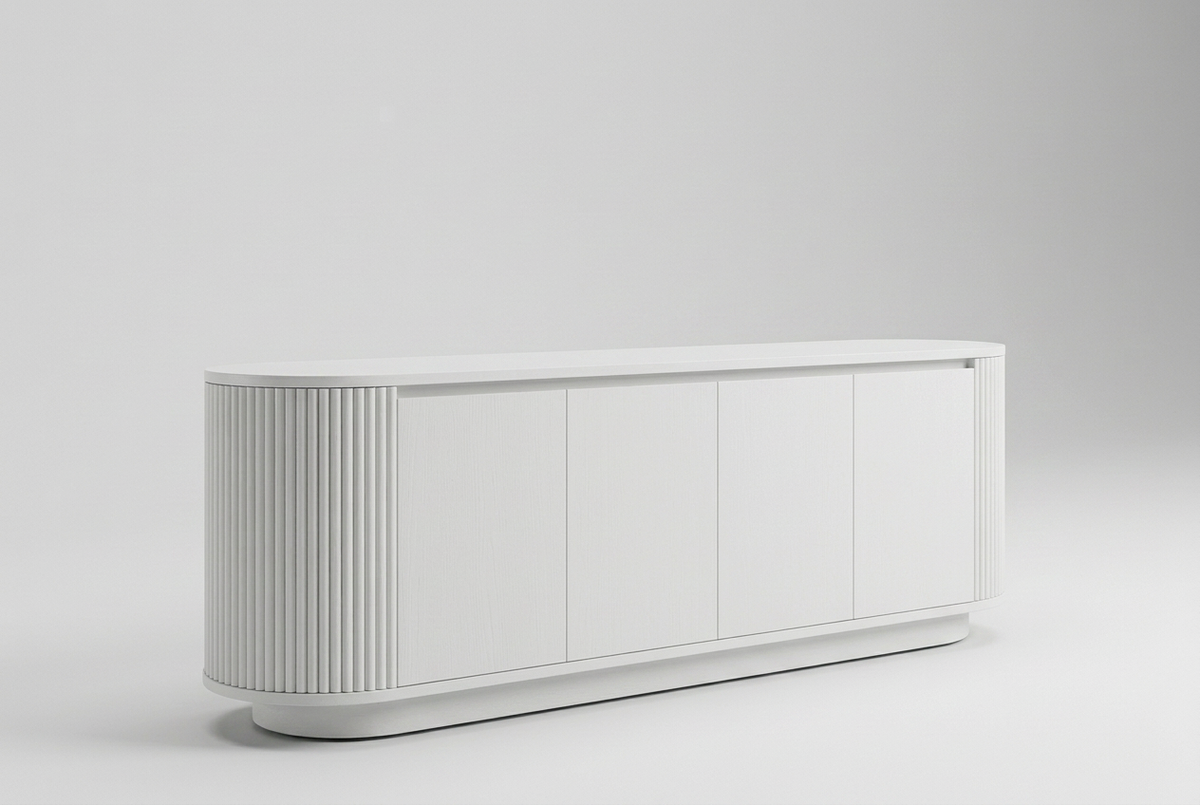 White smooth-door Gola sideboard catalogue